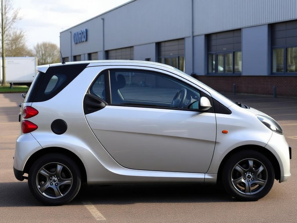 Beletterde personenauto