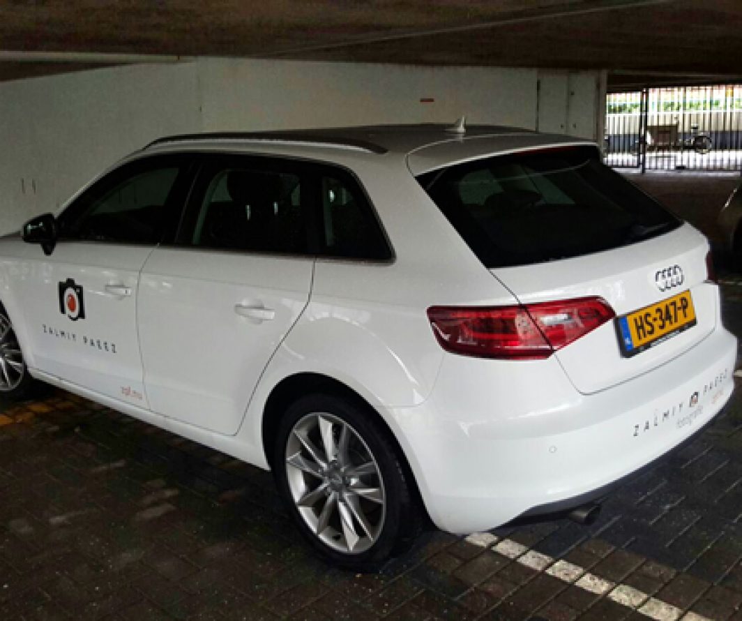 Voorbeeld van Audi-belettering uit het portfolio van Autobelettering.nl