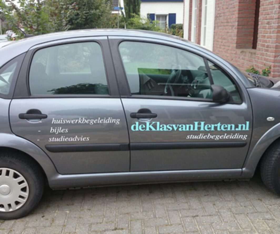 Voorbeeld van Citroen-belettering uit het portfolio van Autobelettering.nl