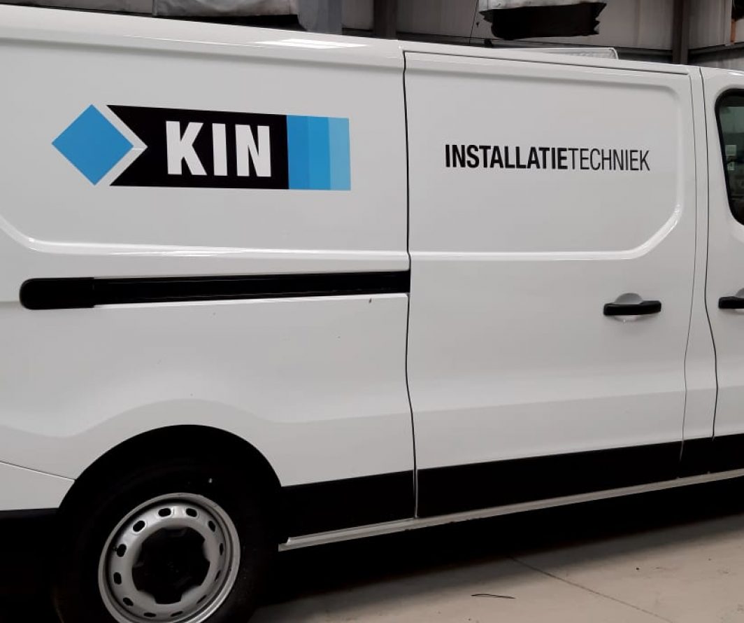 Voorbeeld van Fiat-belettering uit het portfolio van Autobelettering.nl