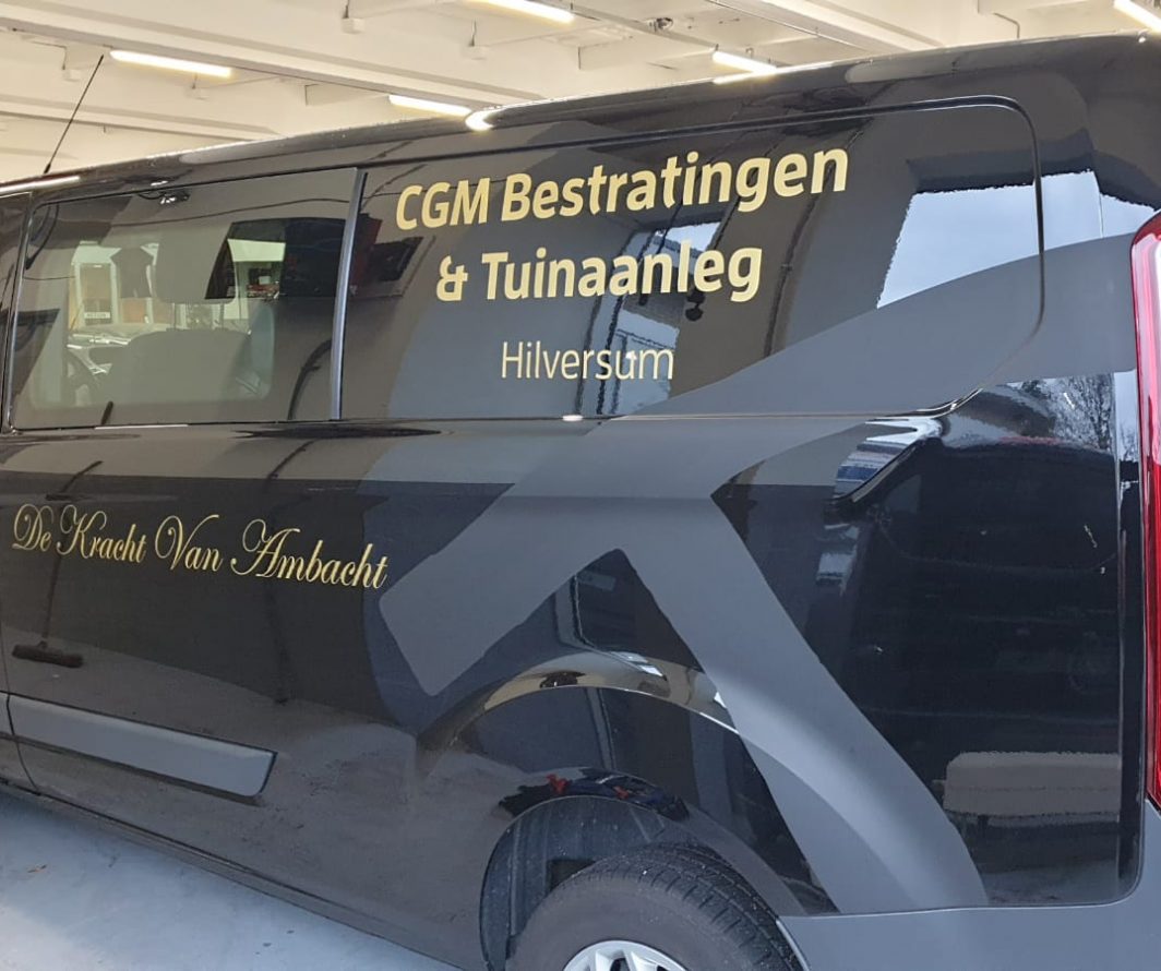 Voorbeeld van Ford-belettering uit het portfolio van Autobelettering.nl