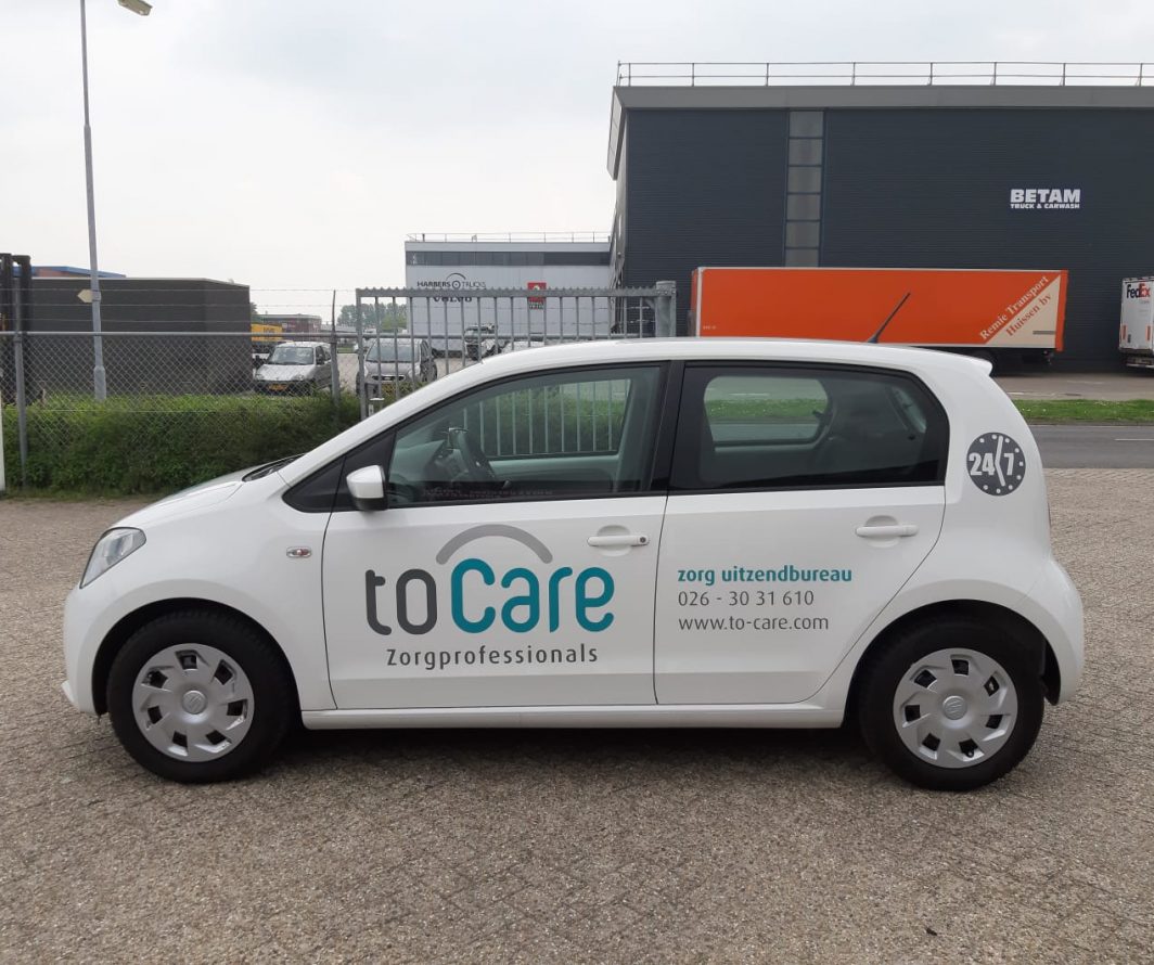 Voorbeeld van Seat-belettering uit het portfolio van Autobelettering.nl