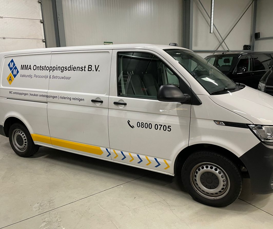 Autobelettering Volkswagen Transporter, Hoofddorp